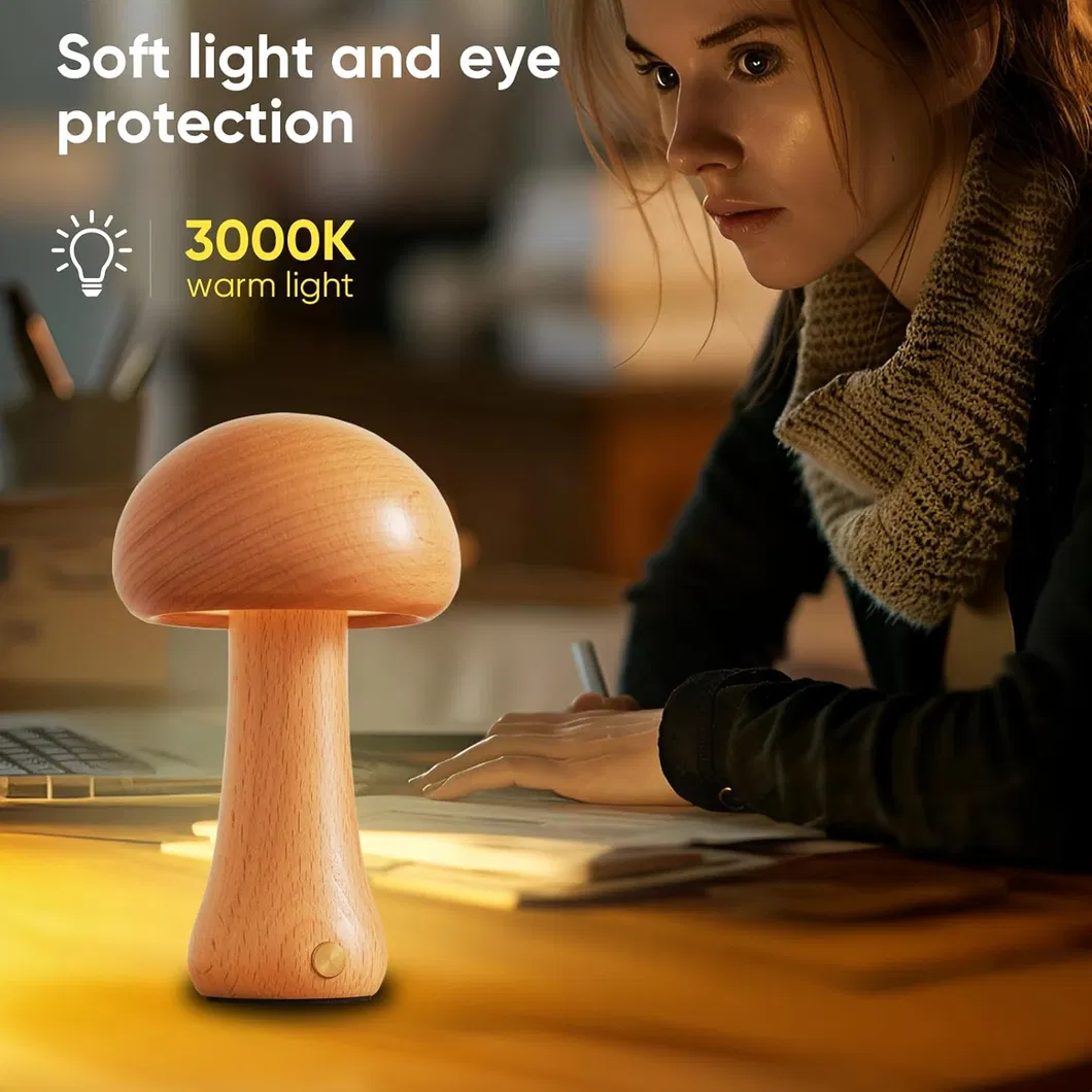 Stylish Wireless Bedside Touch Lamp with Rechargeable Battery