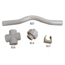 Cross, Plastic Union, Single Clip, Bent Pipe