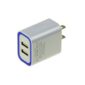 12W pengecas telefon bimbit Putih USB Wall Charger