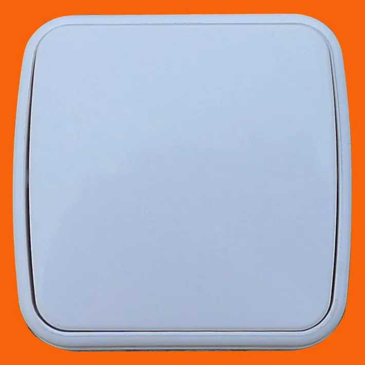 Настенный переключатель с одним элементом управления в европейском стиле для поверхностного монтажа