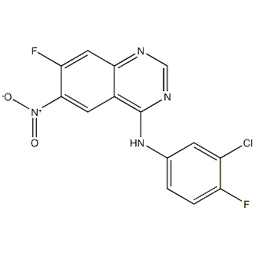 4-Quinazolinamina, N- (3-cloro-4-fluorofenil) -7-fluoro-6-nitro CAS 162012-67-1