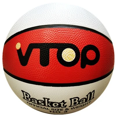 Red White Blue Rubber Basketball for Sporting