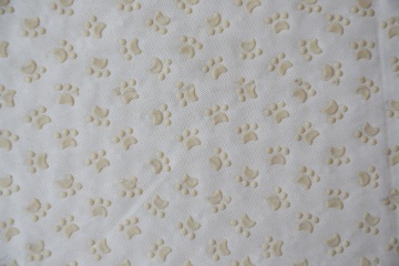 100% Polyester Plastic Dots Dog Footprints Fabric