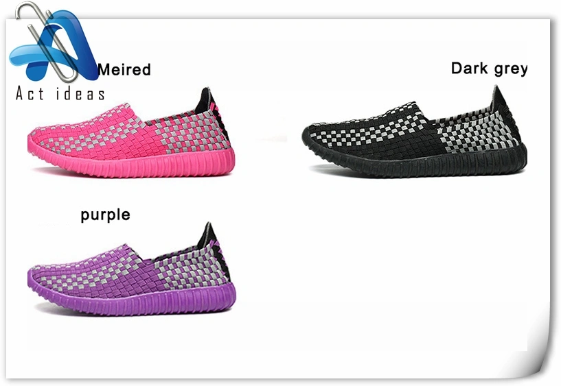 High Quality Woven Elastic Shoes for Women