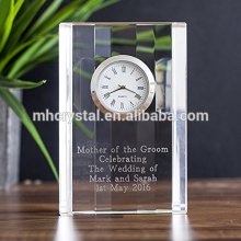 Engraved Mantel Crystal Clock MH-C0192