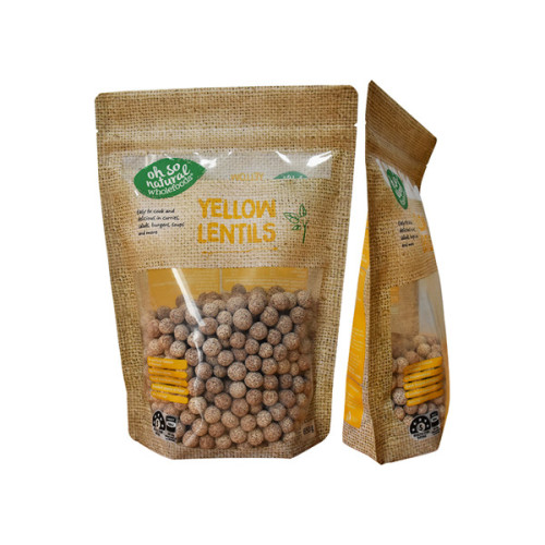 Bolsa de amendoim selado com alimentos lacráveis ​​térmicos recicláveis