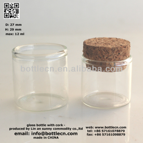 glass jar cork lid / glass jar with cork