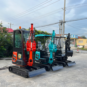 1,7 ton excavator roda mini untuk dijual