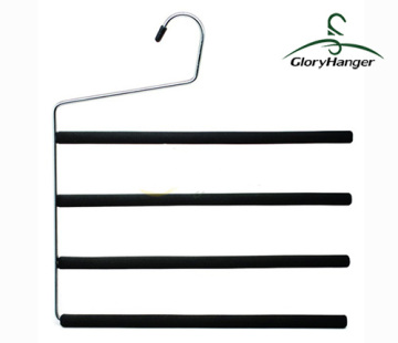 nonslip foam metal pant hangers/metal hangers/metal foam hangers