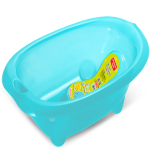 Baignoire pour bébé en plastique transparent avec supports de baignoire