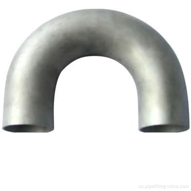 Acero inoxidable 180 Deg Welded Elbow SS304 / SS316