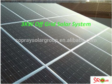 3kw off-grid solar electricity generating system for home