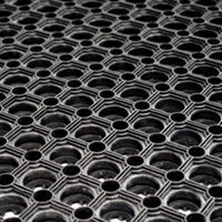 safety rubber mat Anti-Slip Safety Drain Rubber Grass Floor Mat