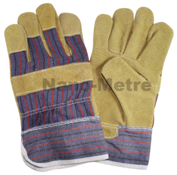 Pig Split Leather Working Safety Glove