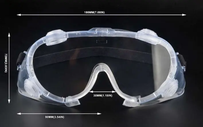 Anti-Shock Protective Goggles Wind and Dust Anti-Fog Closed Riding Experiment Genuine Wholesale Spot Medical Goggles