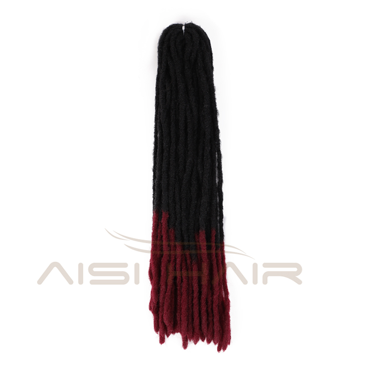 Aisi Hair Dreadlocks Ombre Color Crochet Braids Soft Goddess Faux Locs Synthetic Crochet Braiding Hair Extension For Black Women