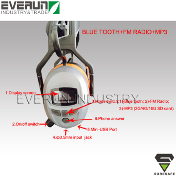 ER9230 Ear defenders Electronic Ear muff Radio Ear muff Blue tooth ear muff