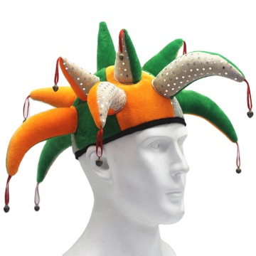 Fun Halloween Decor: Jester Tiaras and Clown Hats with Bells for Cosplay Parties