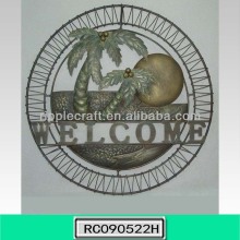 decorative wrought iron welcome sign