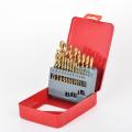 นิ้ว 21pcs HSS Metal Twist Bit Set Set