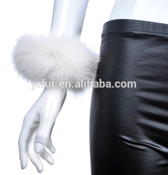 YR619A Winter Basic Piece Fur Accessories Hot Sale Real Fox Fur Cuffs