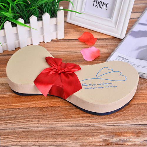 Caja de chocolate con forma de zapato de envasado de papel personalizado