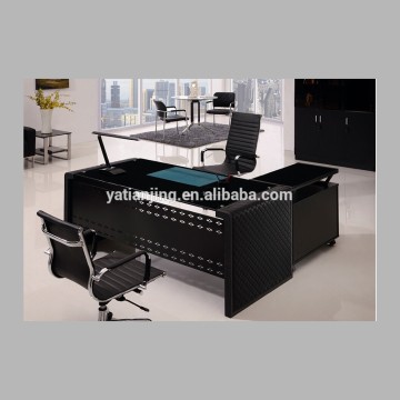 High quality glass top elegant writing desk