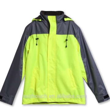 fluorescent reflective safety jackets with 300D oxford fabric