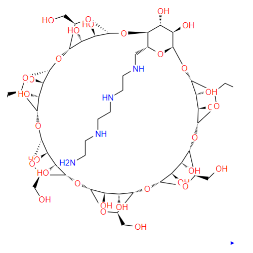 Mono- (6-trietylenetetramín-6-deoxy) -β-cyklodextrín CAS: 65294-33-9