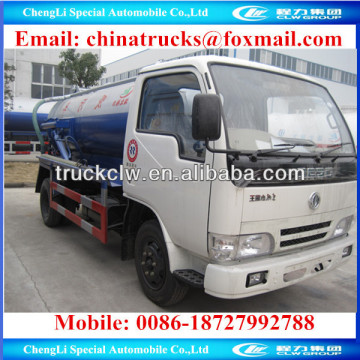 dongfeng vacuum sewage tank truck 3cbm