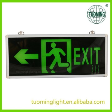 fire emergency indicating exit sign luminare