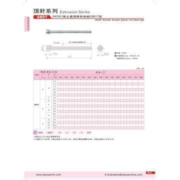 SKD-61 Single Ejector Pin JIS Standard Mold Parts