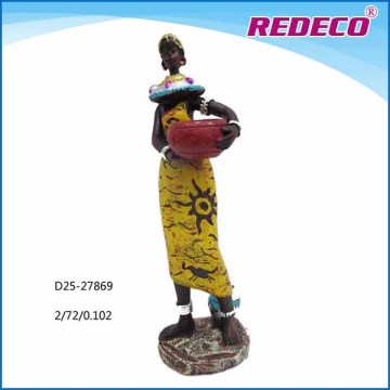 Polyresin decorative african figurines