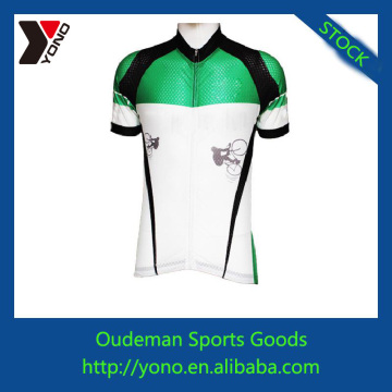 Sport Wear of young green CUSTOM cycling jersey