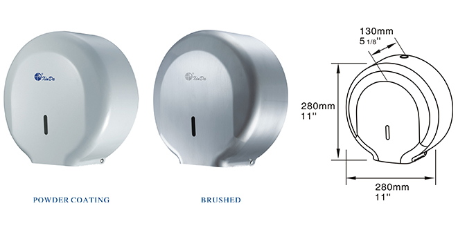 스테인레스 스틸 브러시 롤 타올 디스펜서 Stainless steel Brushed Roll Towel Dispenser
