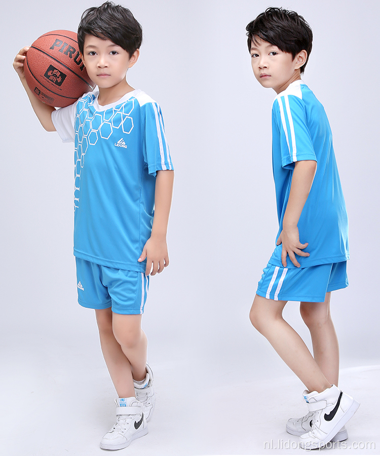 Kid voetbaluniform sets voetbalteam shirt jersey
