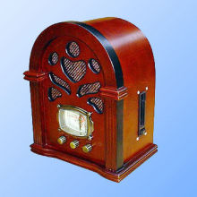 Retro Radio with Slot-in Side Cassette Player