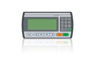 19264 4.3" STN LCD Text Display Mono Green - Yellow Backlig