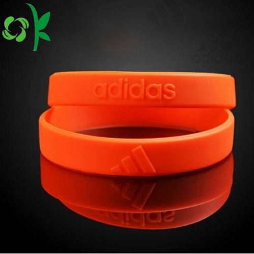 Pulseira de silicone de casamento Pulseiras de moda laranja