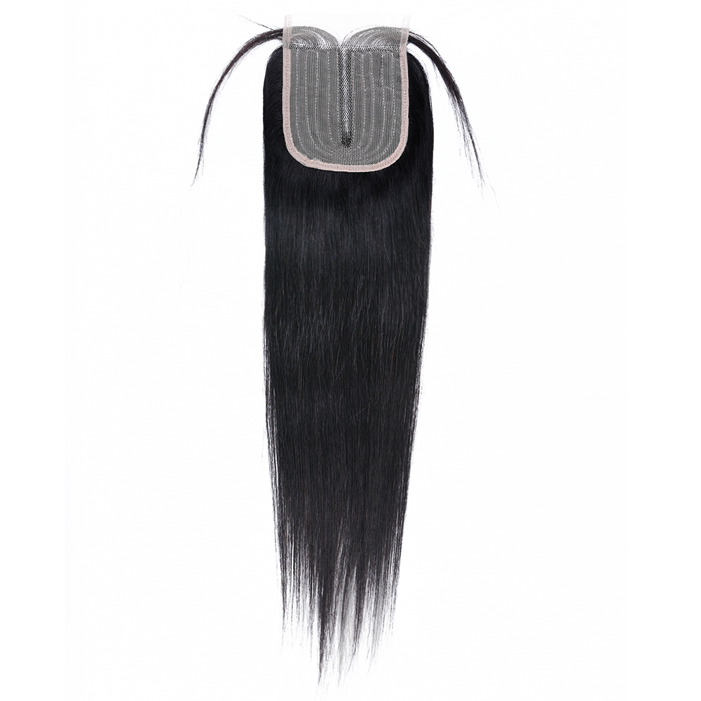 Cheap 10A Nature Color Straight/Body Wave Machine Made 4*4 Lace Closure In Stock ,14-20 Inch,100% Human Hair,Middle Part