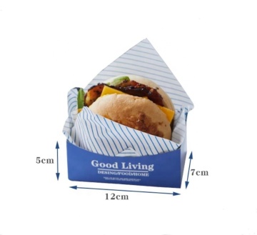Custom Color Disposable Food Boxes for Bakery, Bread, and Hamburger Wrappings