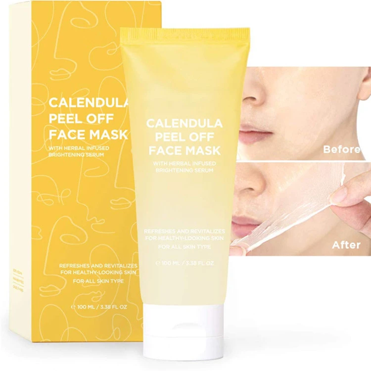 Custom Korean Skin Care Calendula Peel off Mask for Brightening