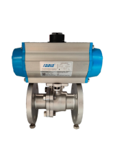 Reliable Pneumatic flanged ball valve