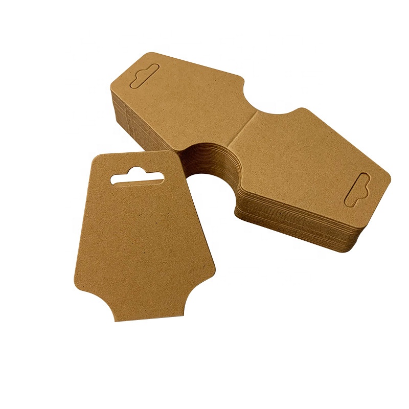 Customize Folding kraft paper card for necklace packing paper box