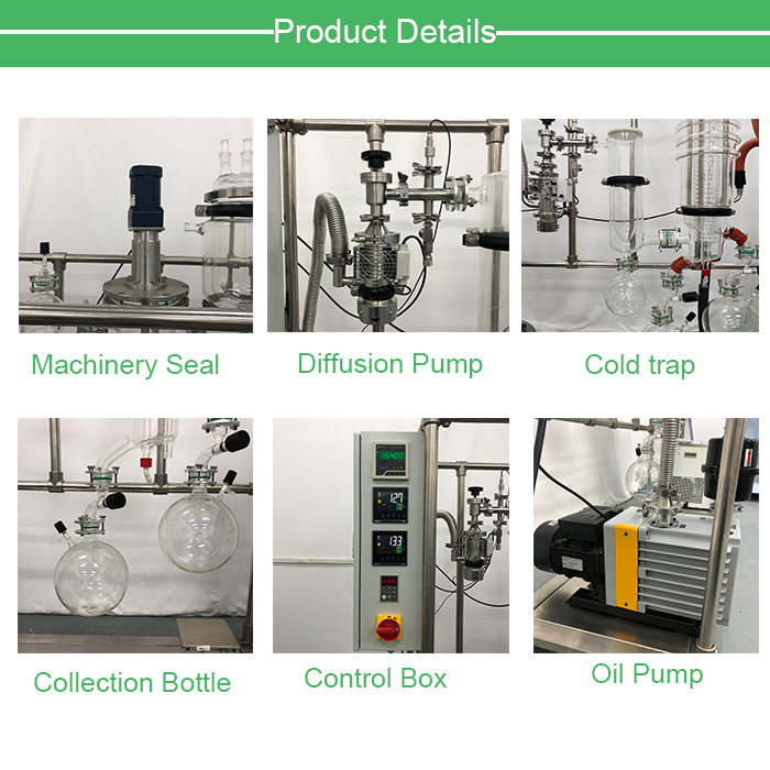 CBD purification Magnetic Seal distiller Molecular Distillation