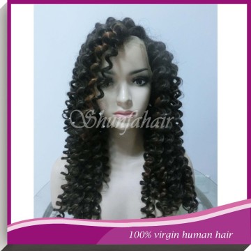 peruvian full lace wig,pineapple wave natural color lace front wig,lace front wig for black man