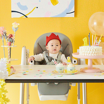 Plastic Swing Dining High Chair For Baby