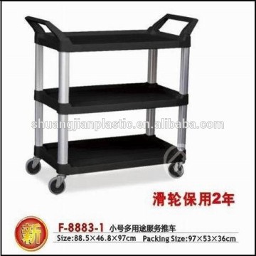 Plastic clean cart for hotel and restaurant using