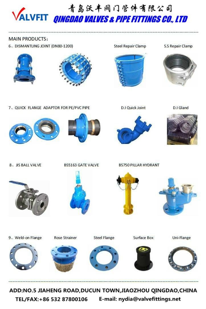 DI Loose Flange Iron Pipes and Fittings