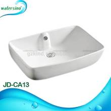 JD-CA13 Colorful sleek above counter ceramic material with overflow bathrom sink